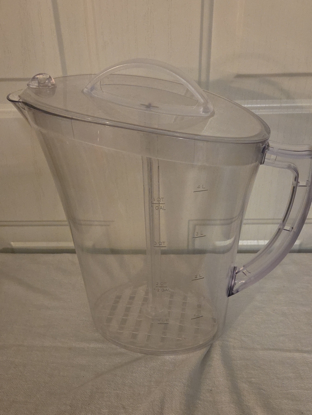 Pampered Chef Clear Plastic Quick Stir Gallon Pitcher # 2277